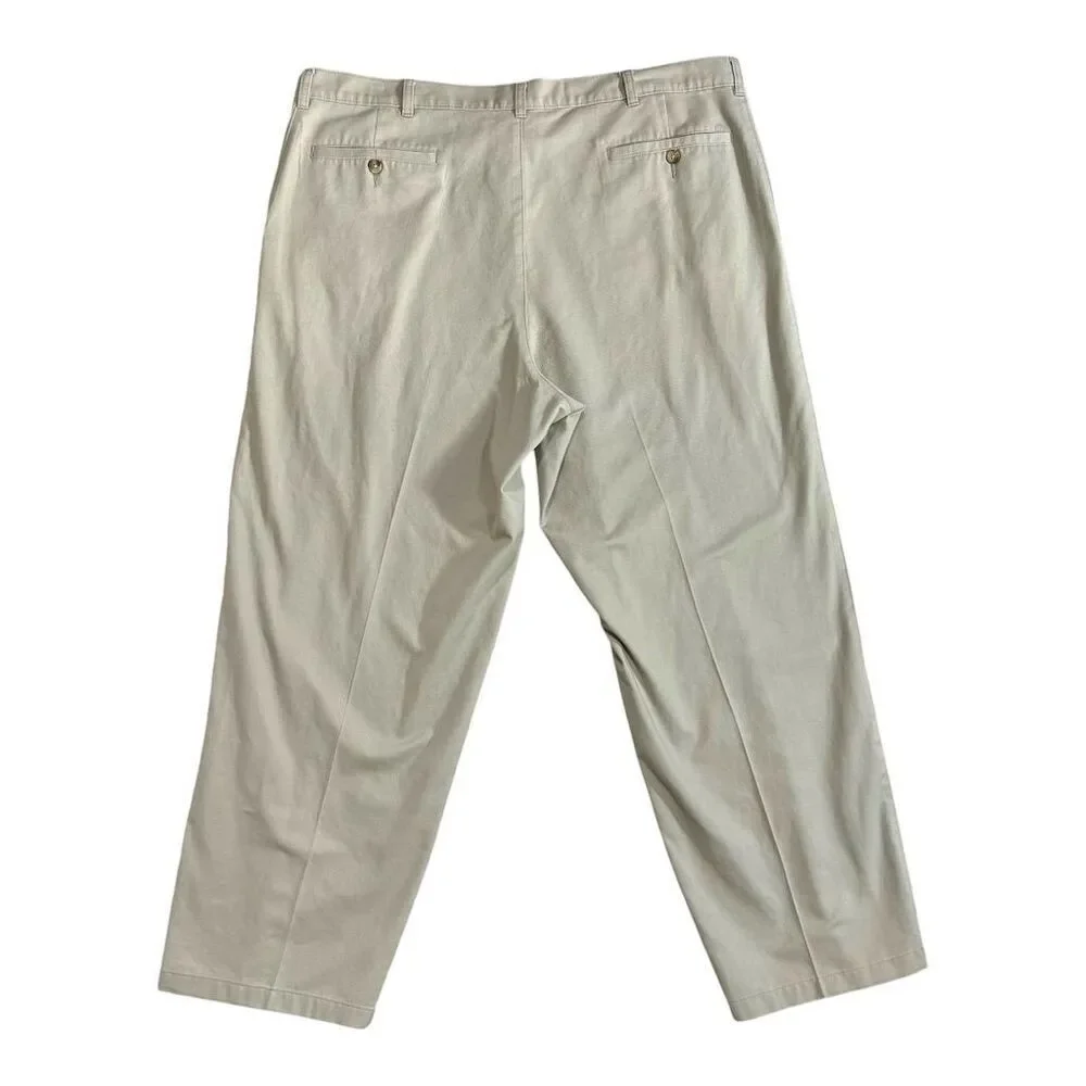 George Men's Relaxed‎ Fit Chino Pants Beige Cream Size 44 x 32 Casual